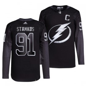 Tampa Bay Lightning Trikot Steven Stamkos 91 Adidas Schwarz Ausweich Authentic - Herren